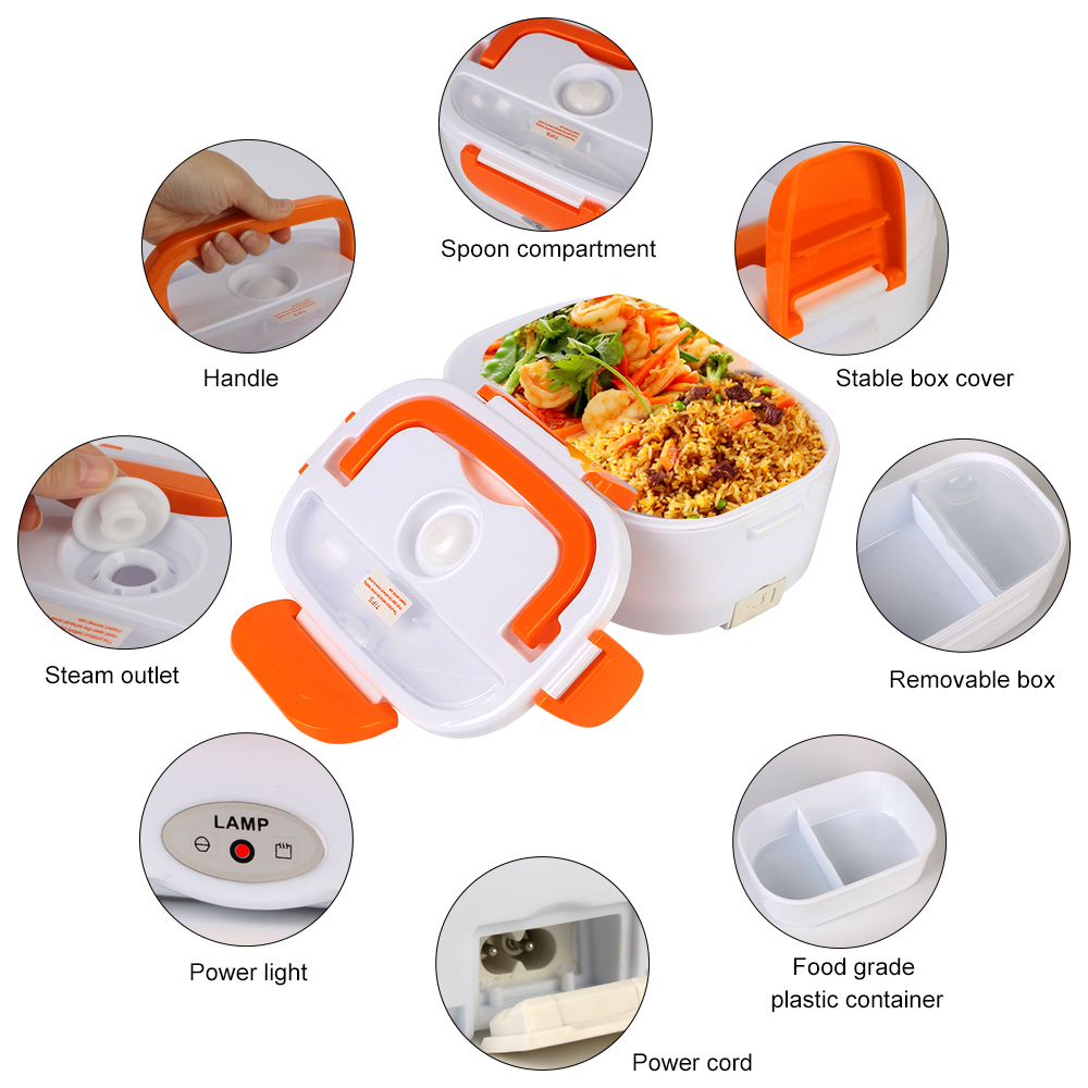 Meal Prep Tupperware - Portable Fast Heating Food container Travel