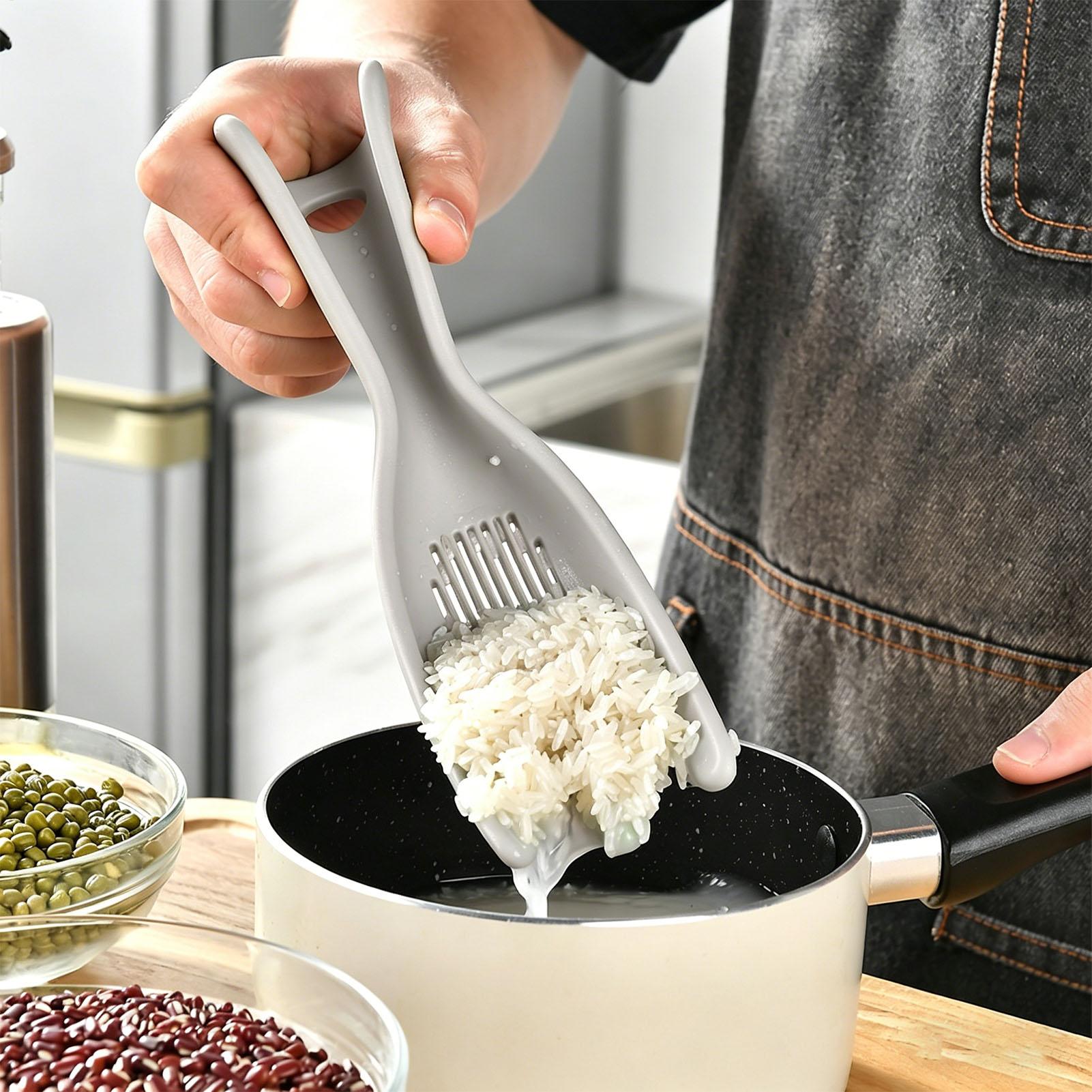 Meal Prep Rice - Rice Strainer Silicone Multifunctional Paddle Rice
