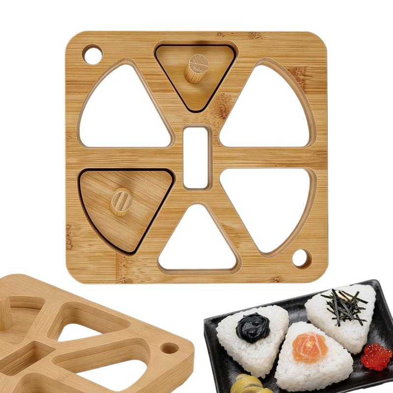 Meal Prep Rice - Wooden Onigiri Rice Ball Mold 5