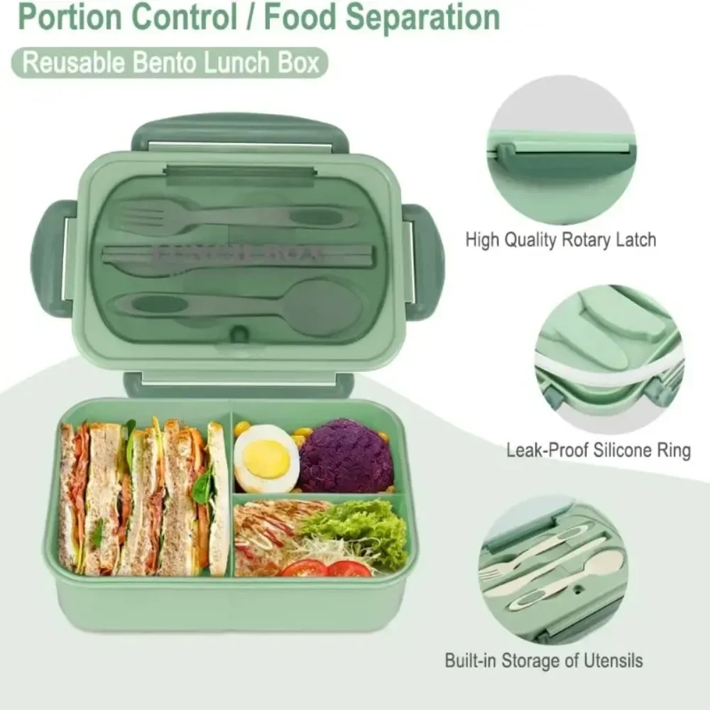 1200ML Bento Lunch Box For Adu - đánh giá và giá Meal Prep Microwave