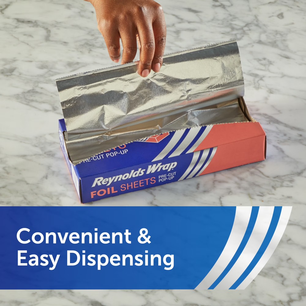 Pre-Cut Pop-Up Aluminum Foil S - đánh giá và giá Meal Prep Wraps