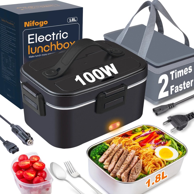 Electric Heated Lunch Box 110V - đánh giá và giá Meal Prep Microwave
