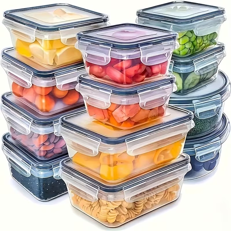 4-Piece Clear Food Storage Con - đánh giá và giá Meal Prep Microwave