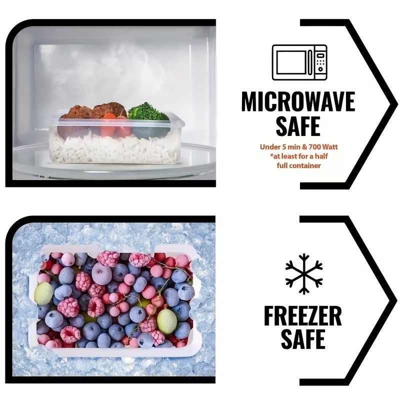 4-Piece Clear Food Storage Con - đánh giá và giá Meal Prep Microwave