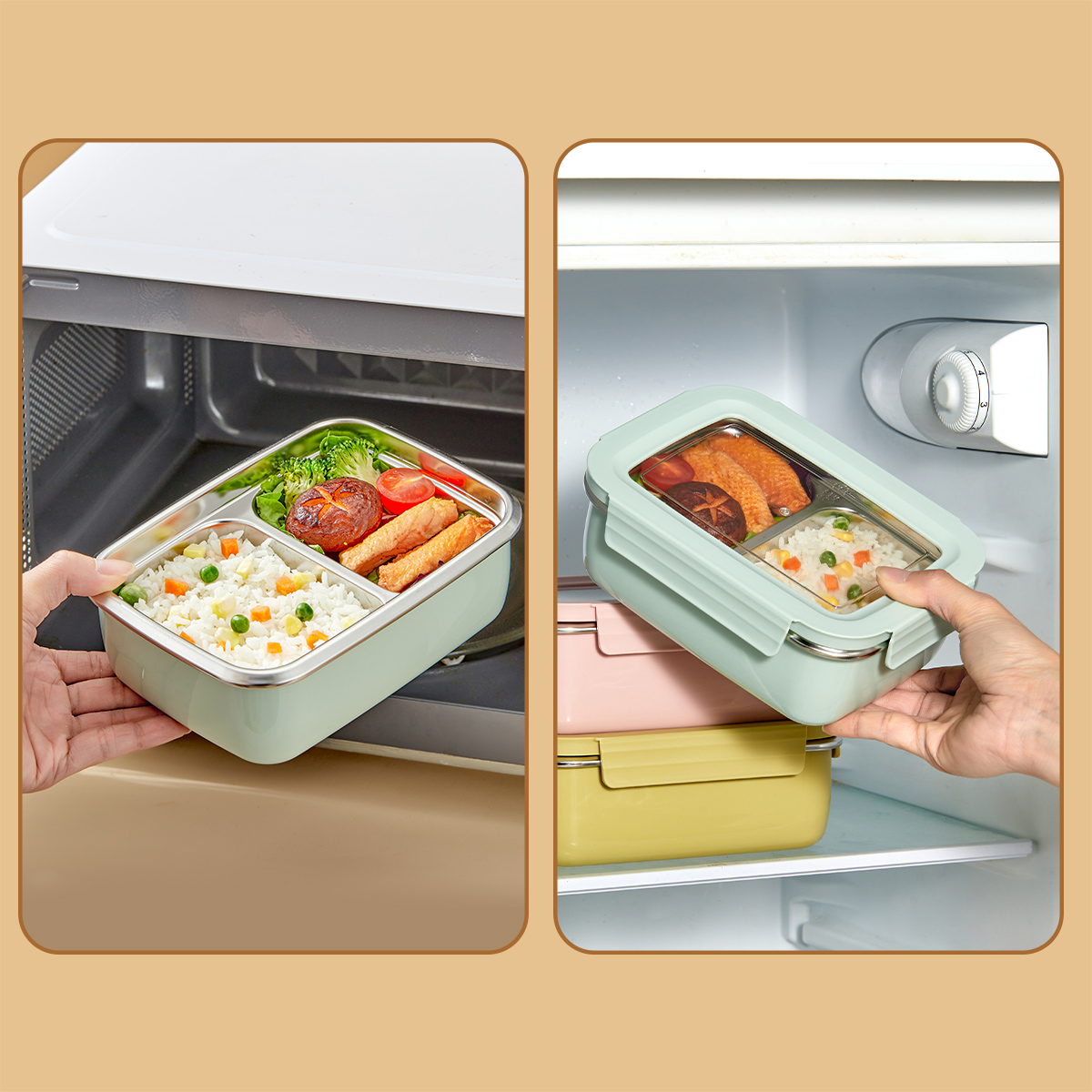 Microwave 304 Stainless Steel  - đánh giá và giá Meal Prep Microwave