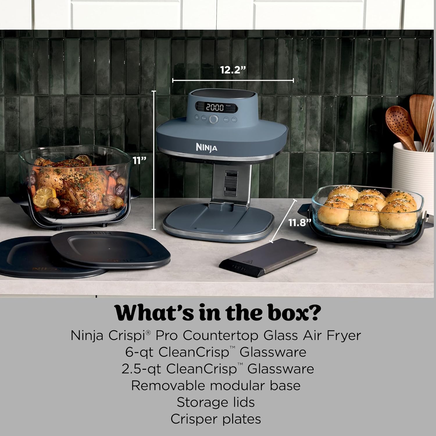 Ninja Crispi Pro 6-in-1 Glass  - đánh giá và giá Meal Prep Microwave
