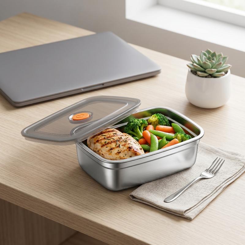 Stainless Steel Camping Lunch  - đánh giá và giá Meal Prep Microwave