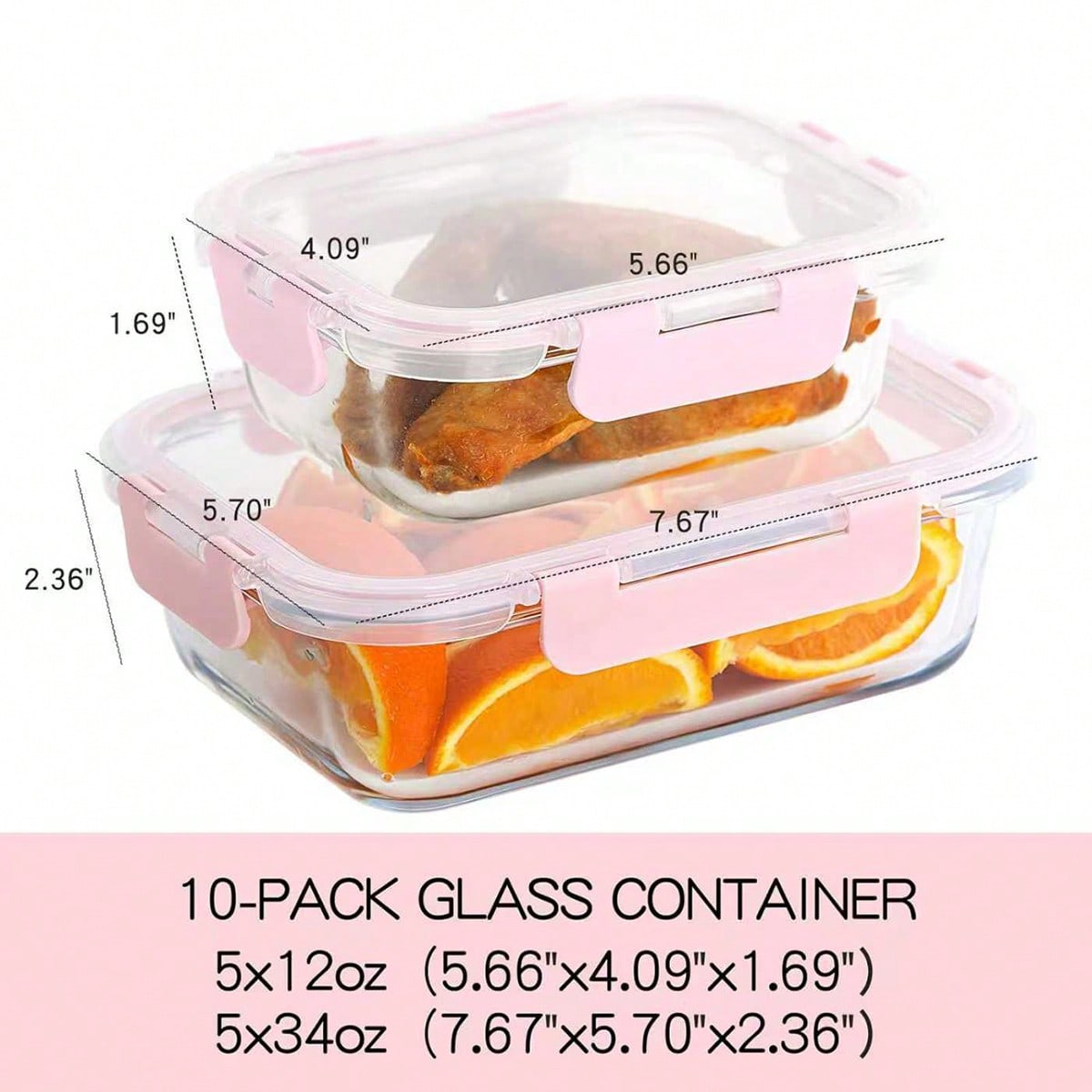 10 Pack Glass Meal Prep Contai - đánh giá và giá Meal Prep Food