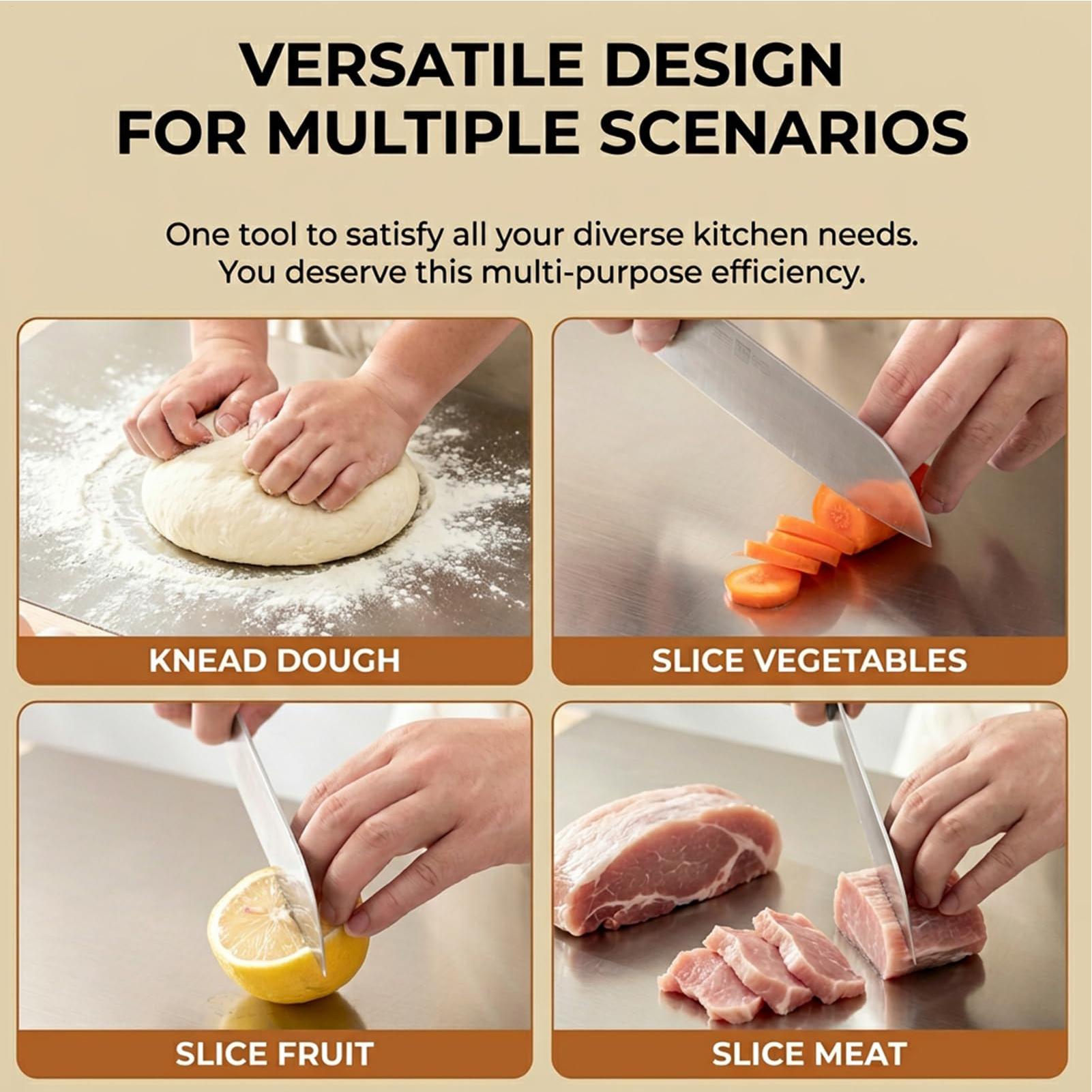 Stainless Cutting Board Dishwa - đánh giá và giá Meal Prep Food