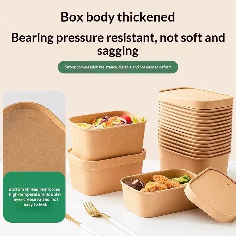 10Pcs Square Disposable Kraft  - đánh giá và giá Meal Prep Gym Food