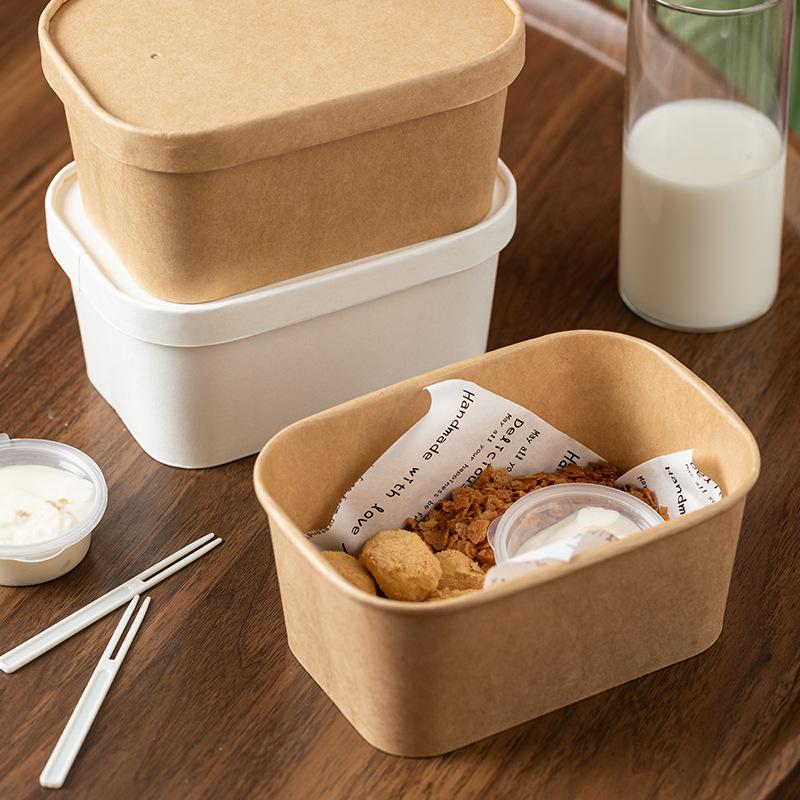 10Pcs Square Disposable Kraft  - đánh giá và giá Meal Prep Gym Food