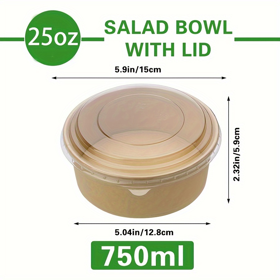 25Oz/750Ml 25/50 Pack Paper Bo - đánh giá và giá Meal Prep Food