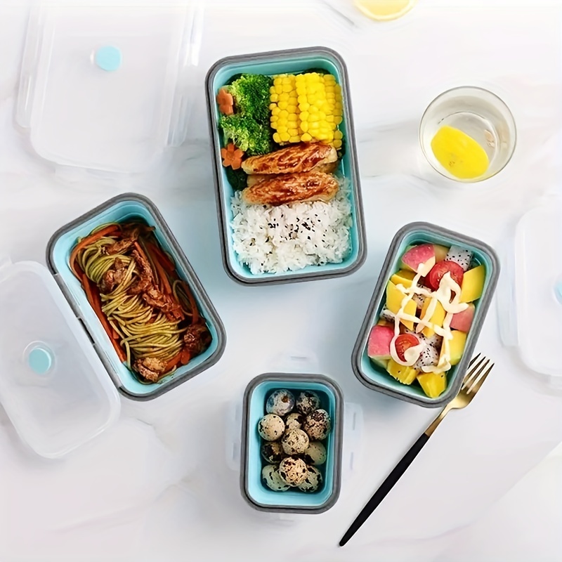 1/4pcs Collapsible Silicone Fo - đánh giá và giá Meal Prep Tupperware