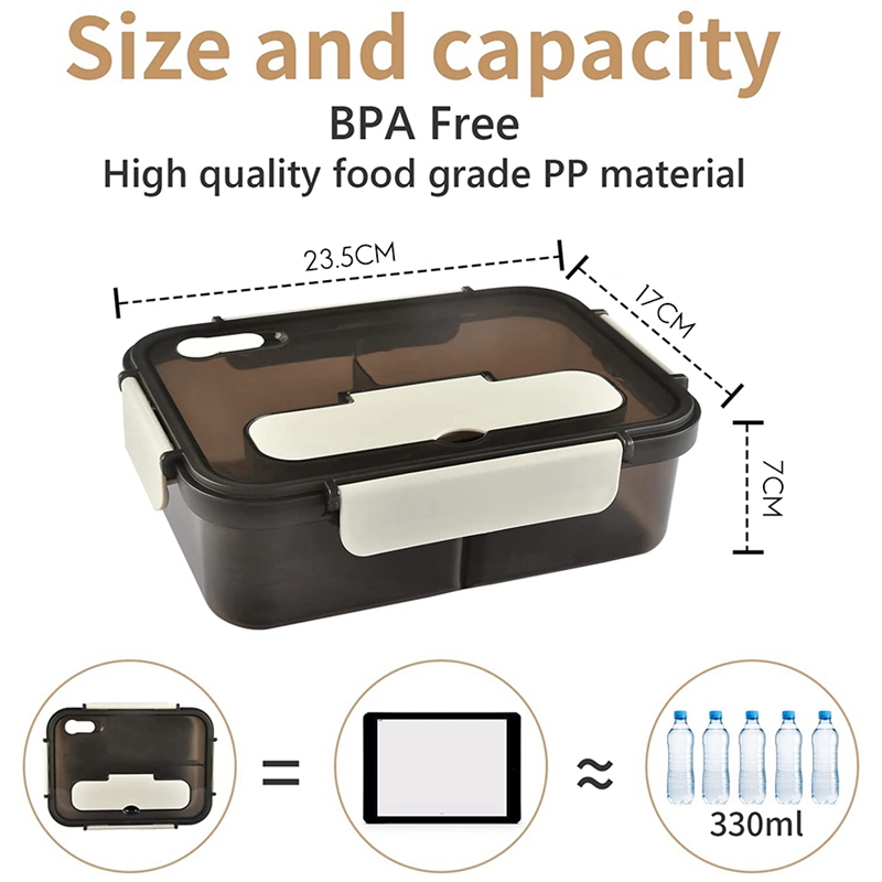 Lunch Box, 1500Ml Bento Box, F - đánh giá và giá Meal Prep Tupperware