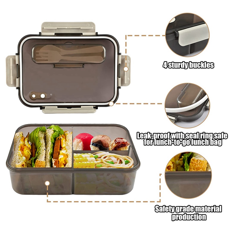Lunch Box, 1500Ml Bento Box, F - đánh giá và giá Meal Prep Tupperware