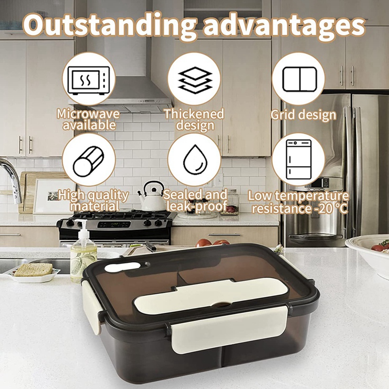 Lunch Box, 1500Ml Bento Box, F - đánh giá và giá Meal Prep Tupperware