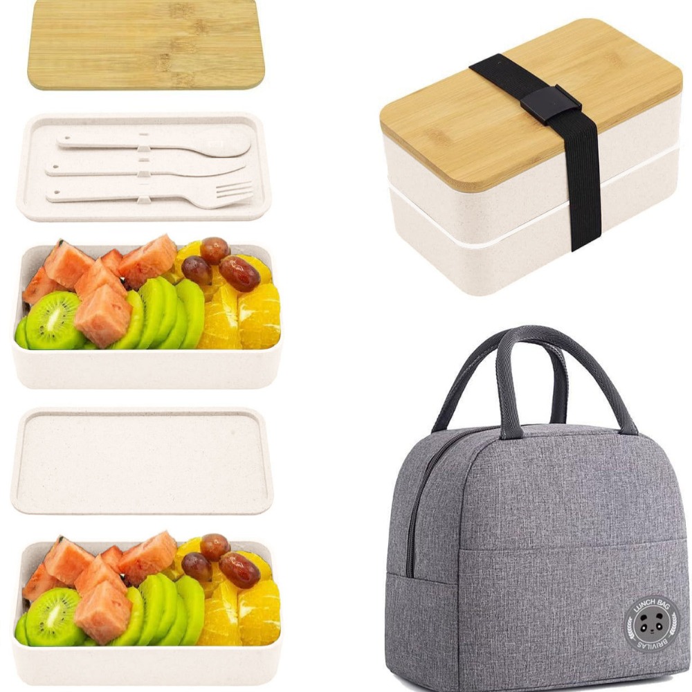1200ML Divided Lunch Box Picni - đánh giá và giá Meal Prep Tupperware