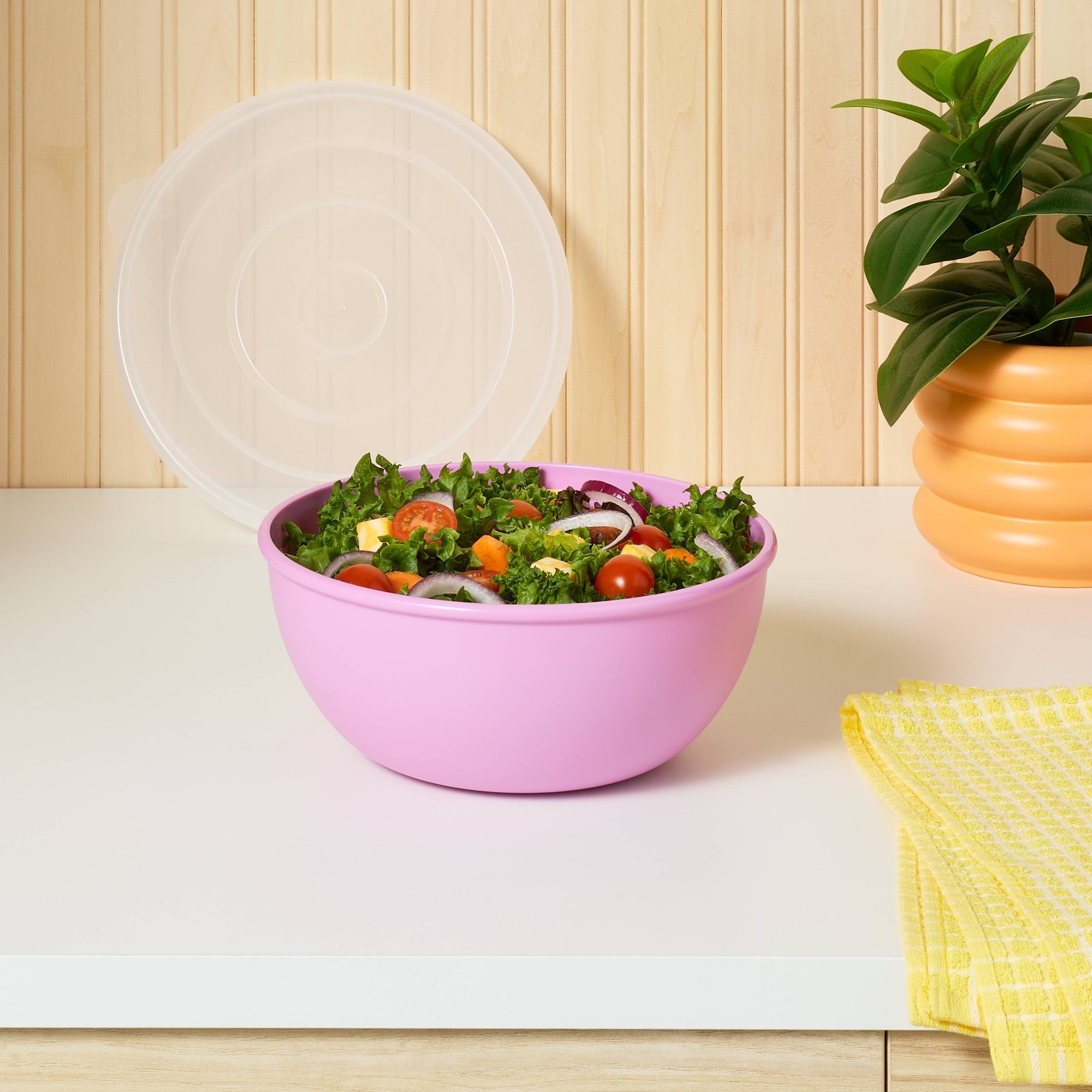 Pink Bowl With Matching Lid, D - đánh giá và giá Meal Prep Food