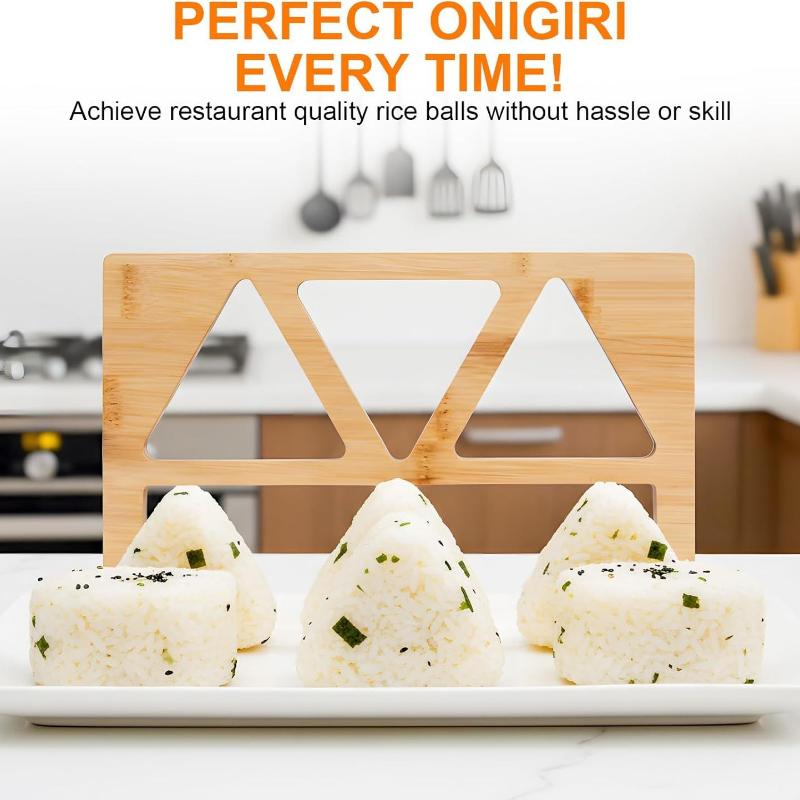 Wooden Onigiri Rice Ball Mold  - đánh giá và giá Meal Prep Rice