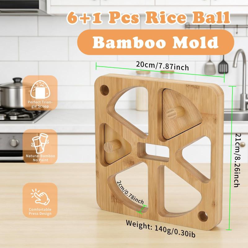 Wooden Onigiri Rice Ball Mold  - đánh giá và giá Meal Prep Rice