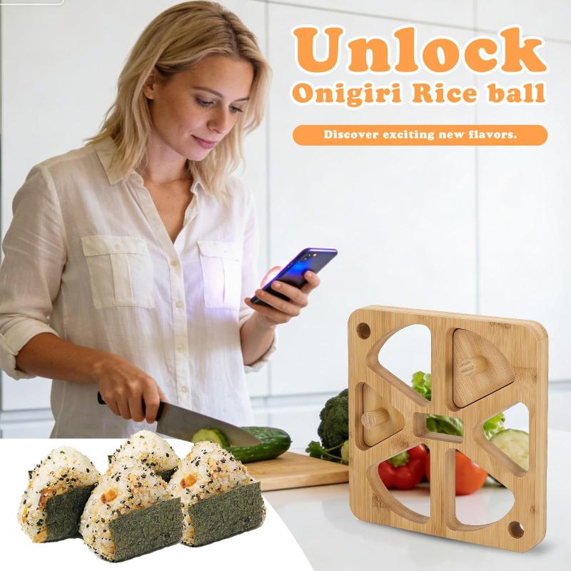 Wooden Onigiri Rice Ball Mold  - đánh giá và giá Meal Prep Rice