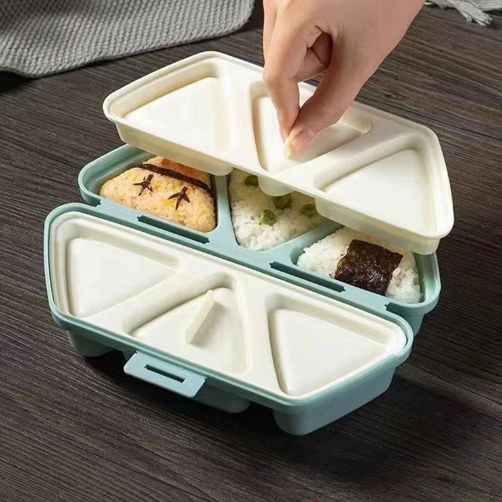 6-Cavity Triangle Onigiri Mold - đánh giá và giá Meal Prep Rice