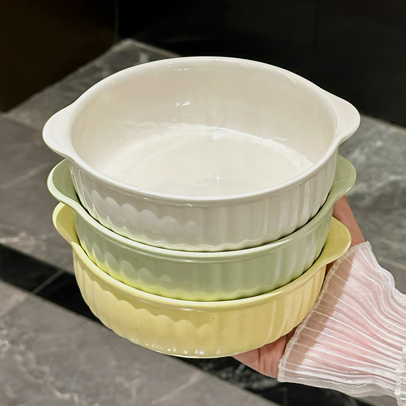 One Double-Ear Ceramic Bowl, O - đánh giá và giá Meal Prep Microwave