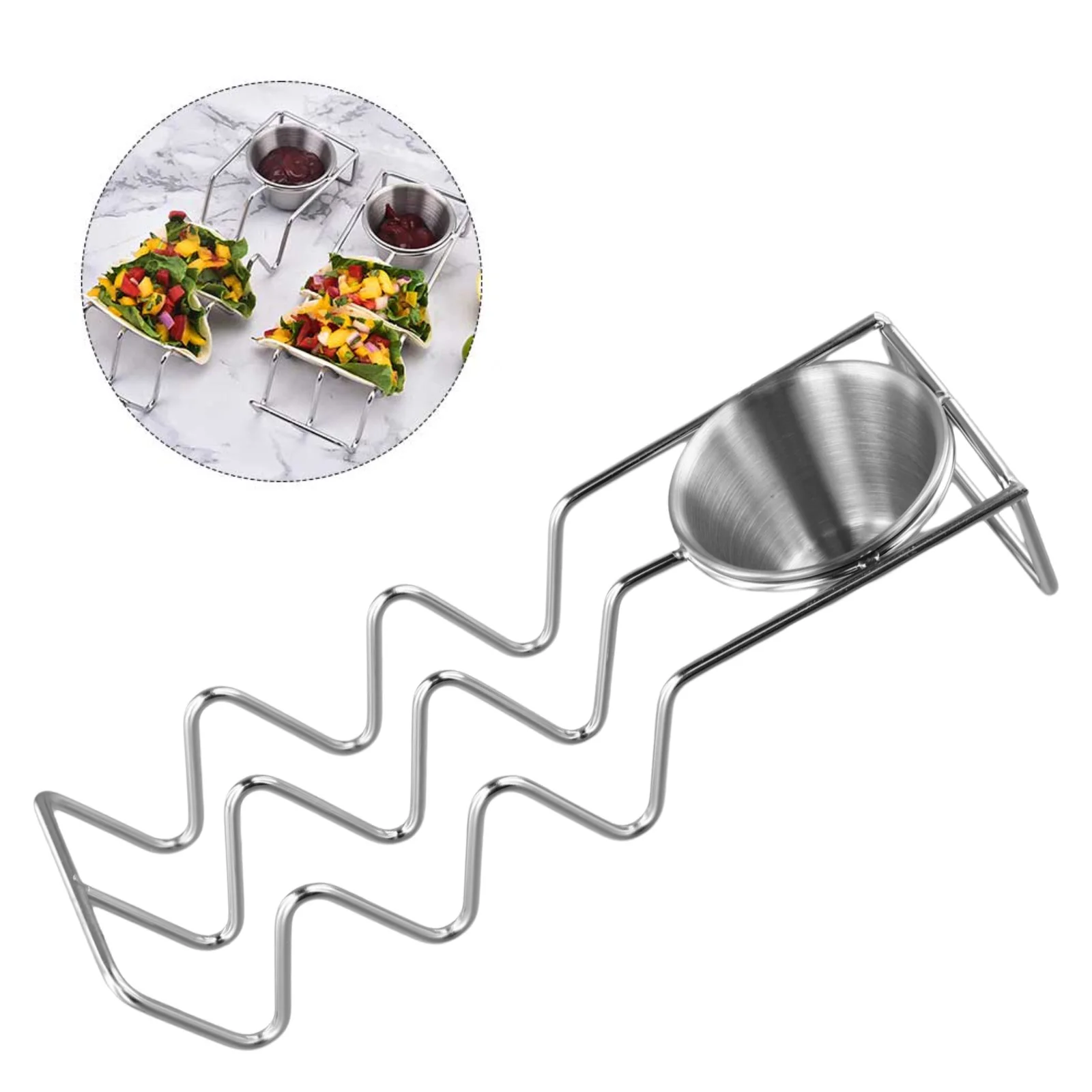 Set Of 4 Stainless Steel Taco  - đánh giá và giá Meal Prep Wraps
